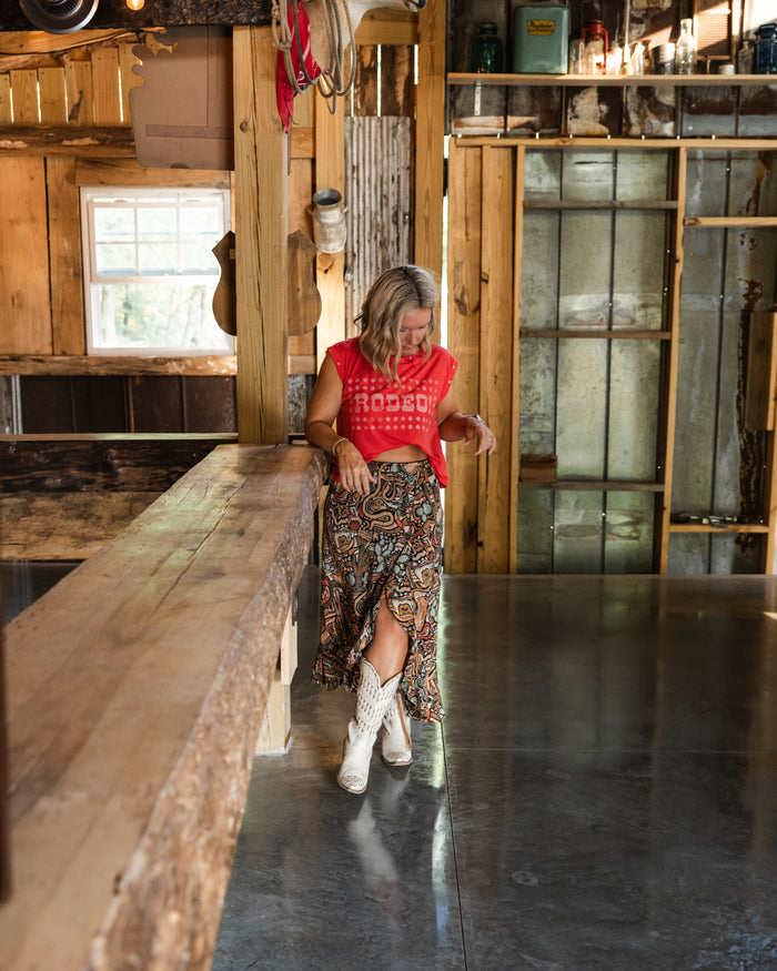 Kickin' Up Dust Maxi Skirt