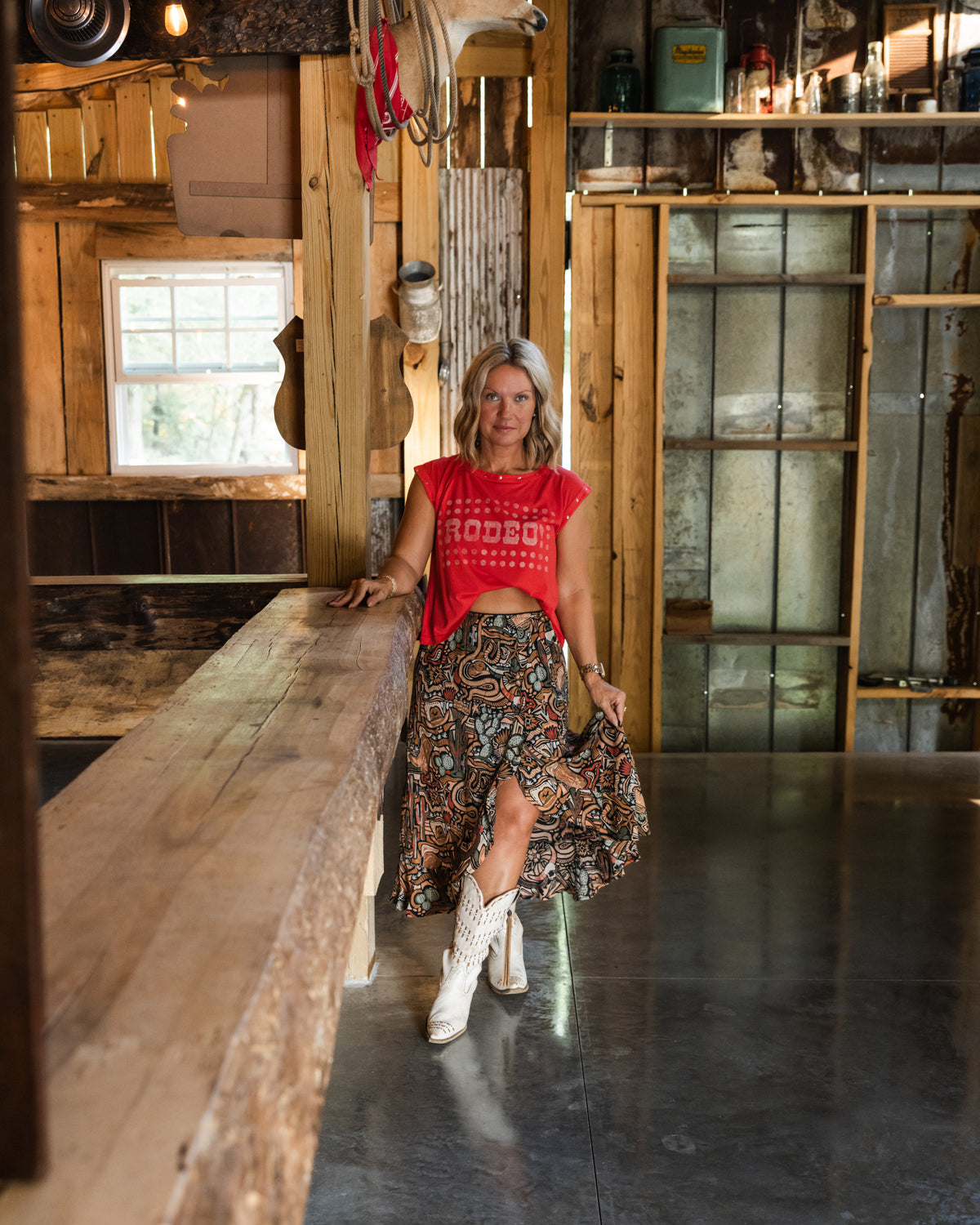 Kickin' Up Dust Maxi Skirt