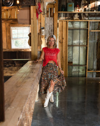 Kickin' Up Dust Maxi Skirt
