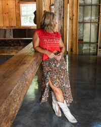 Kickin' Up Dust Maxi Skirt