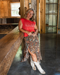 Kickin' Up Dust Maxi Skirt