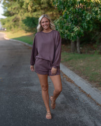 Casual Long Sleeve Short Set