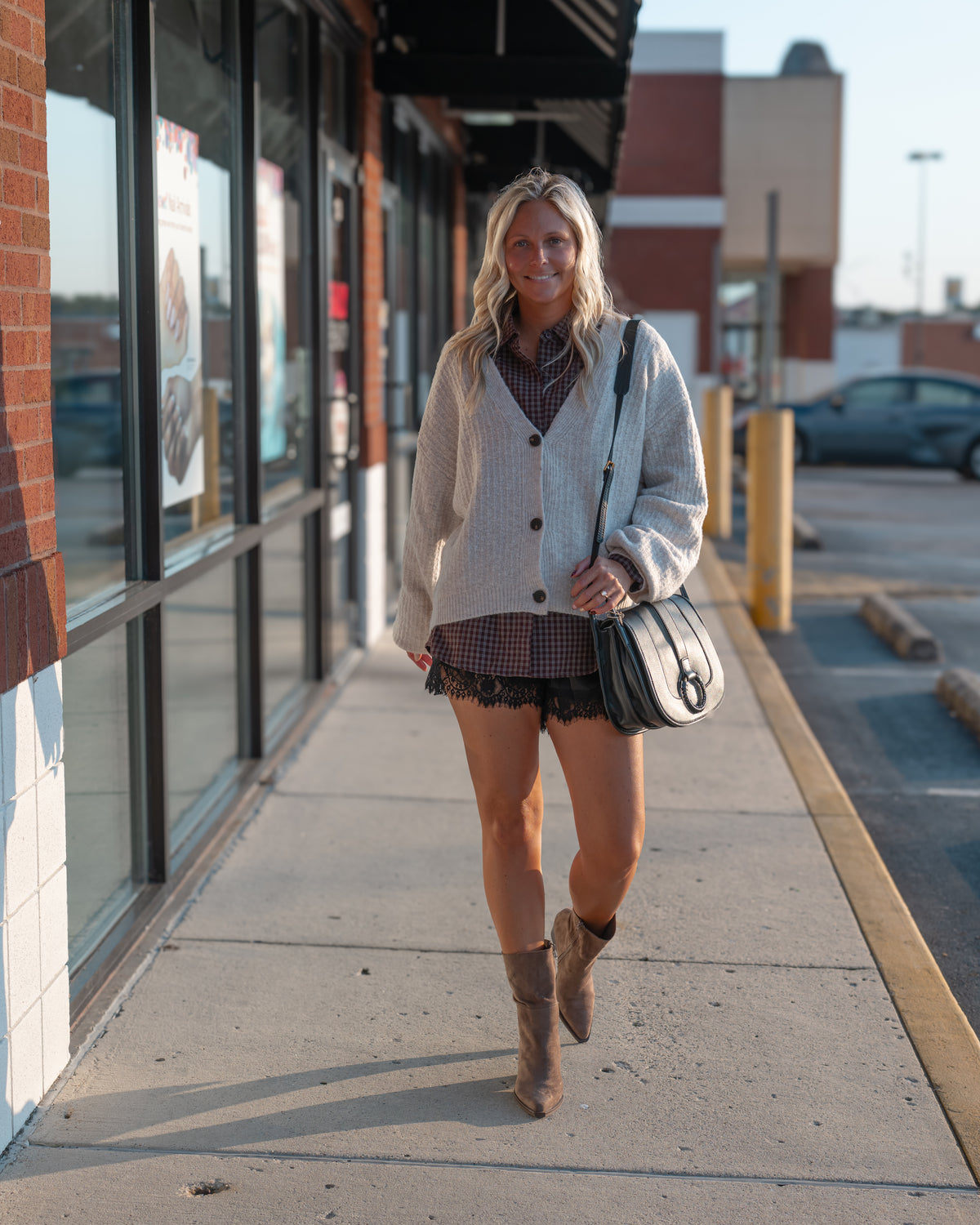 Fuzzy Cream Button Up Cardigan