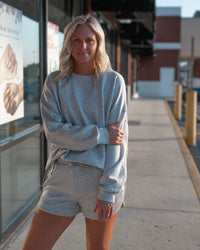 Casual Long Sleeve Short Set