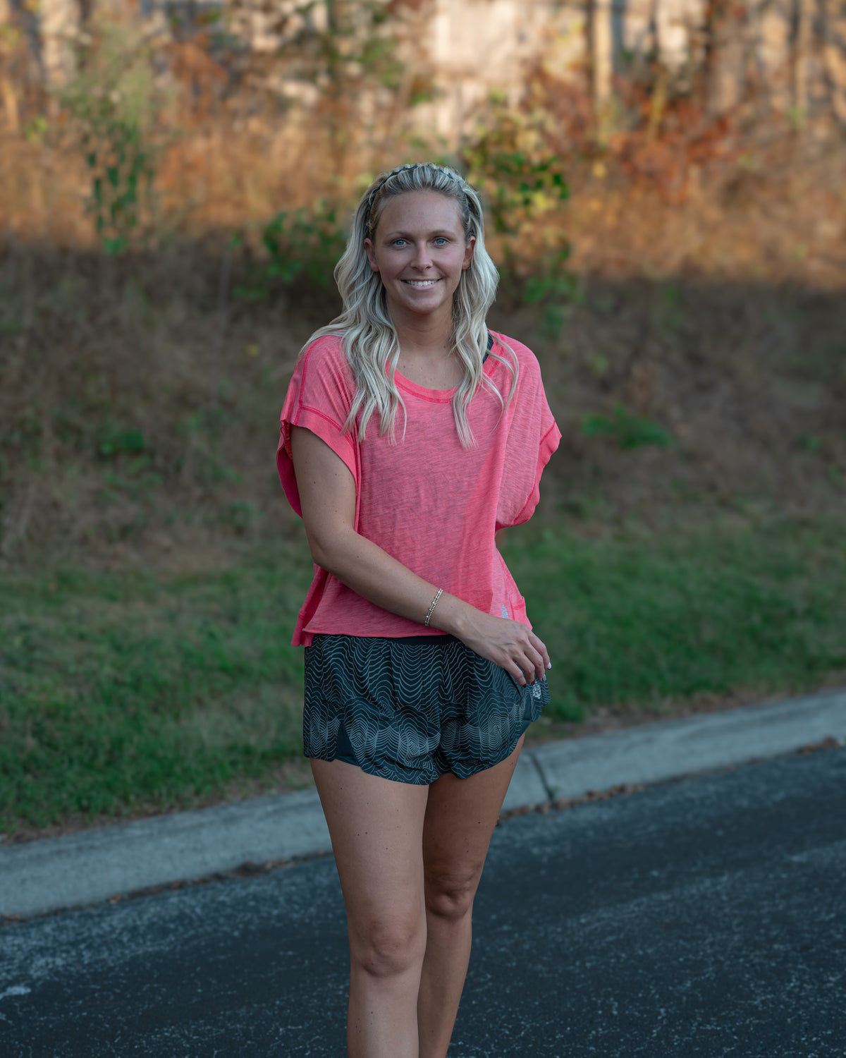Free People My Time Tee in Grapefuit