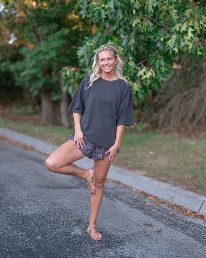 Free People Tackle Tee in Black
