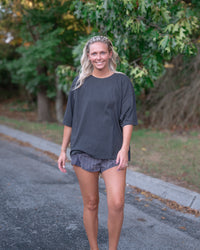 Free People Tackle Tee in Black