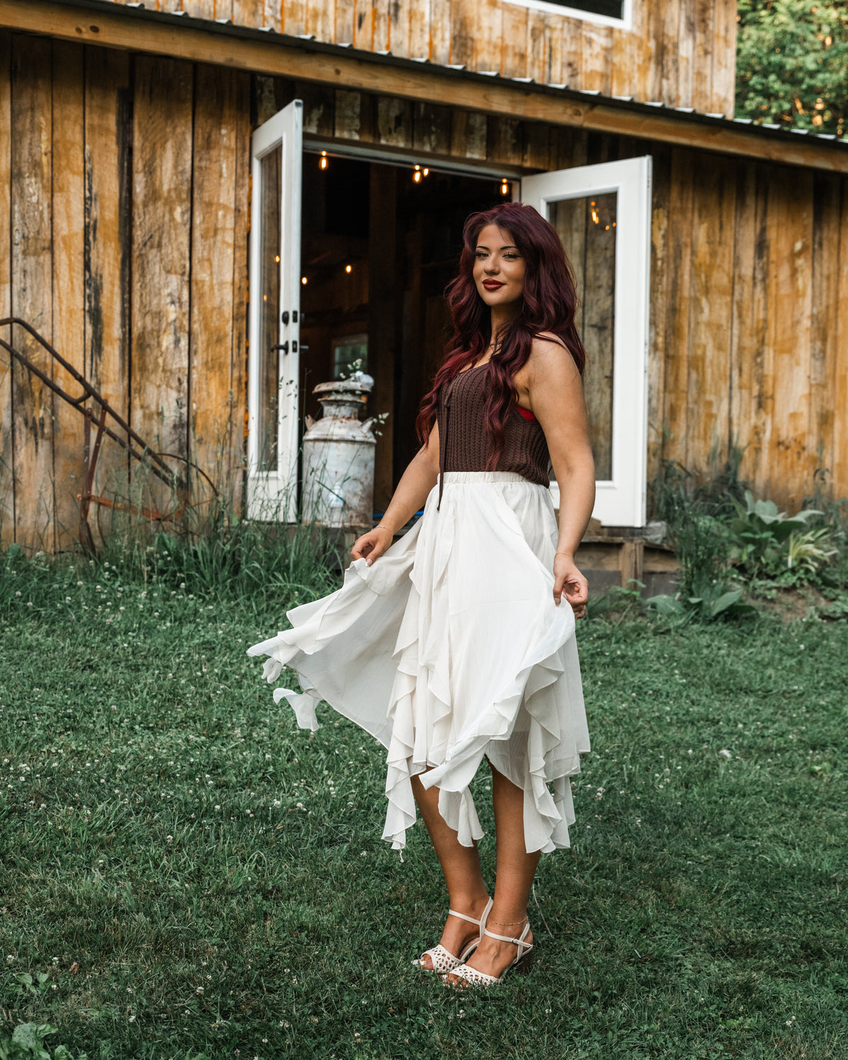 On A Cloud Ruffle Skirt