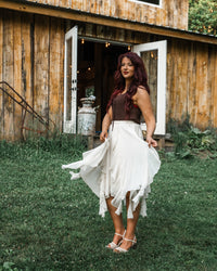 On A Cloud Ruffle Skirt