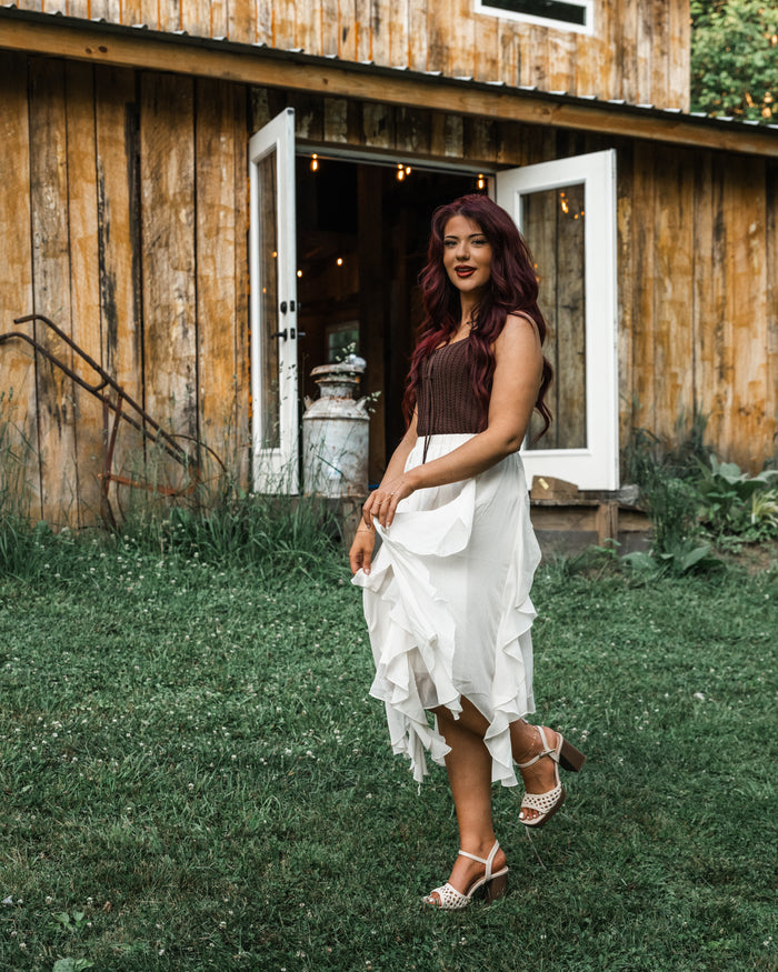 On A Cloud Ruffle Skirt