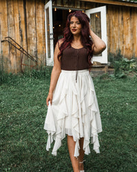 On A Cloud Ruffle Skirt