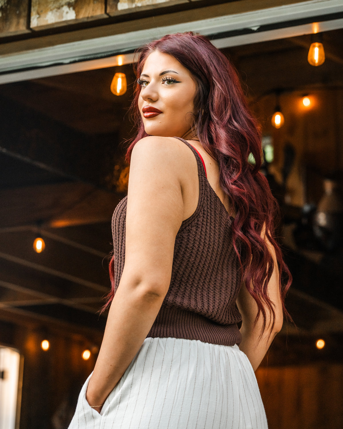 Marlow Buttoned Sweater Tank