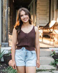 Marlow Buttoned Sweater Tank