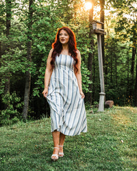 Sweetgrass Striped Midi Dress