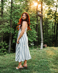 Sweetgrass Striped Midi Dress