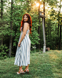 Sweetgrass Striped Midi Dress