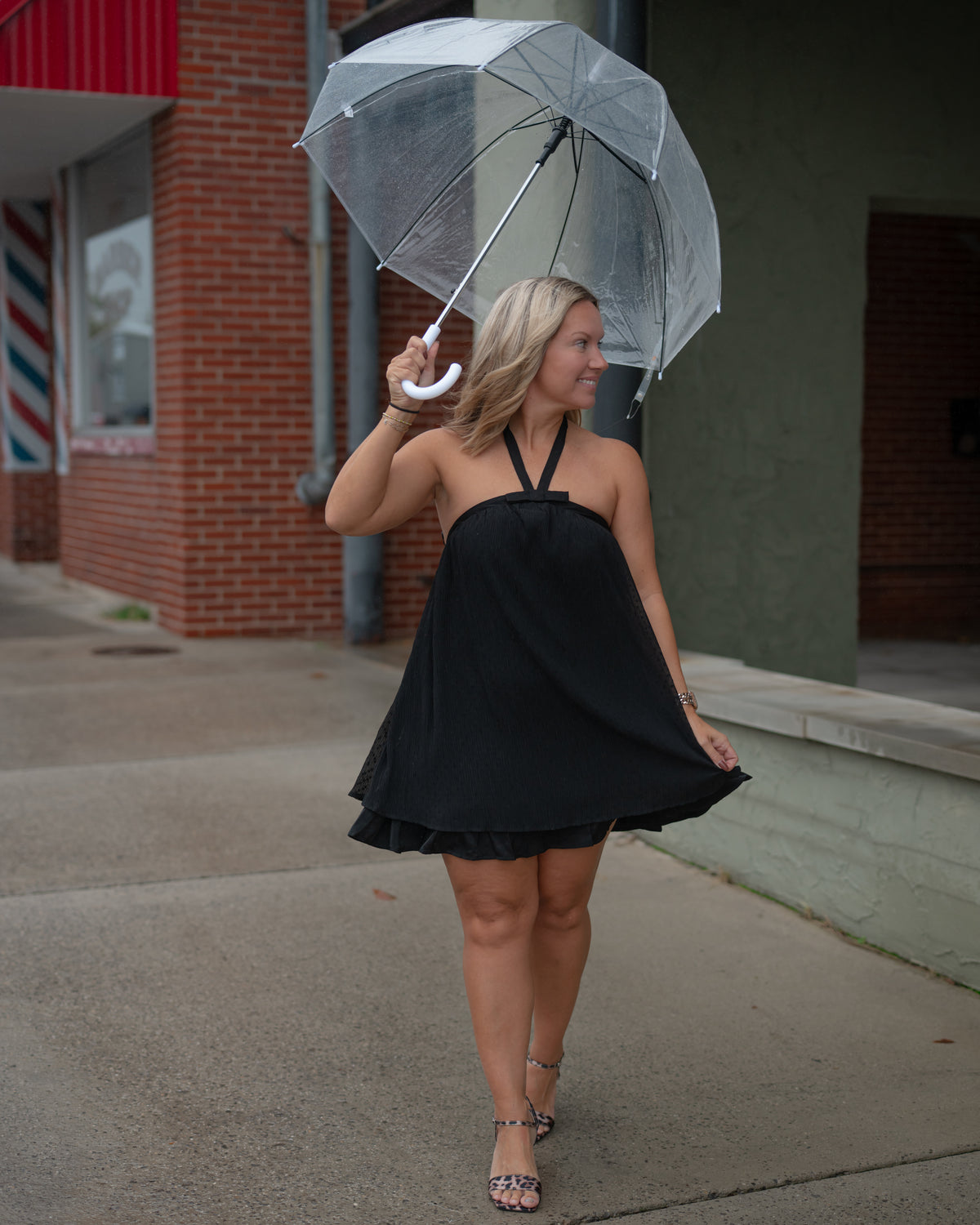 Sadie & Sage Nightcap Halter Mini Dress
