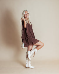 Round Here Ruffled Mini Dress
