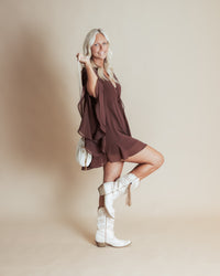 Round Here Ruffled Mini Dress