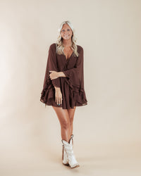 Round Here Ruffled Mini Dress