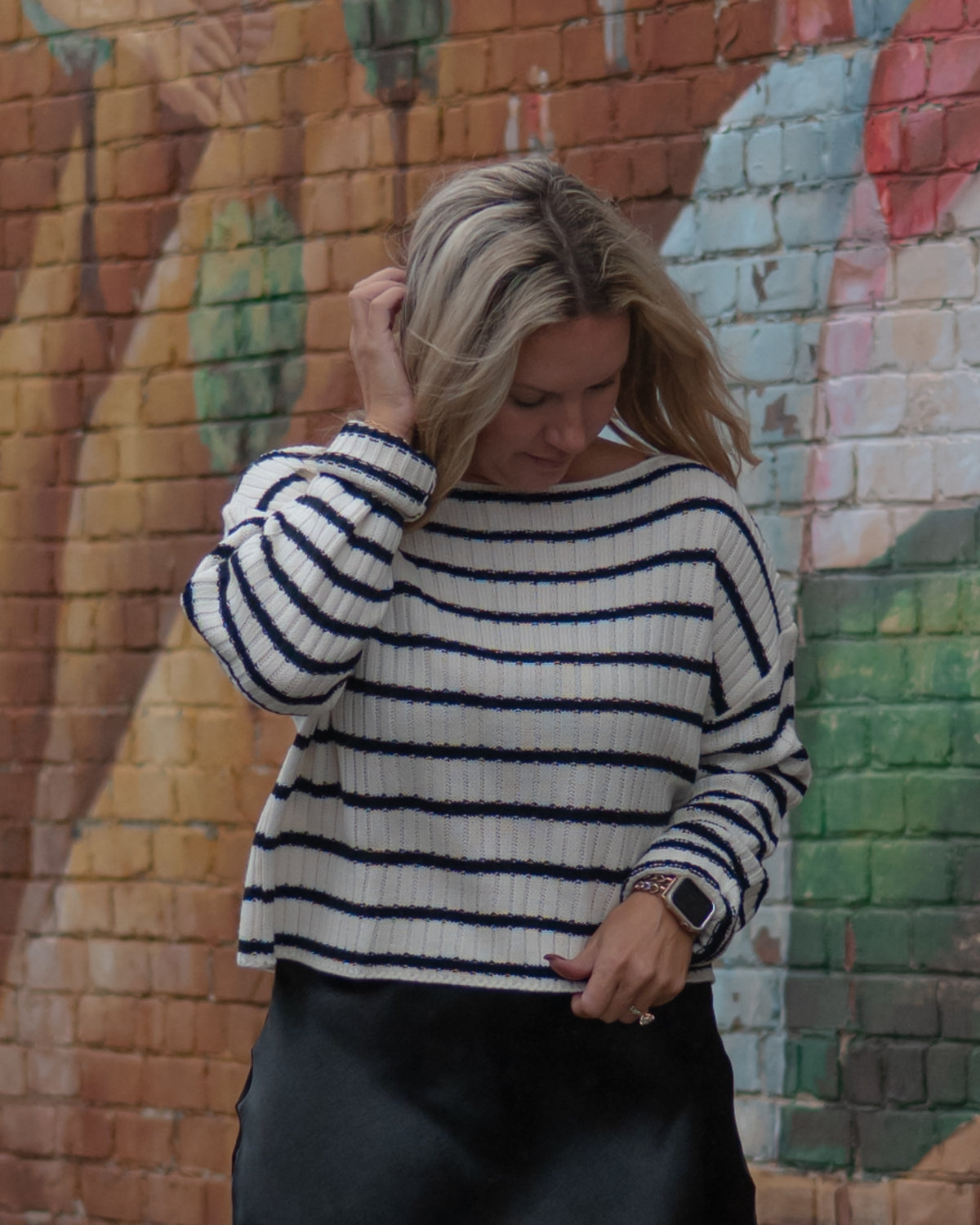 Sadie & Sage Rosalind Striped Sweater