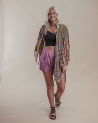 Rose Lace Trim Shorts