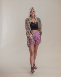 Rose Lace Trim Shorts