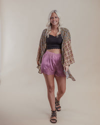Rose Lace Trim Shorts