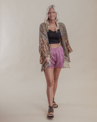 Rose Lace Trim Shorts