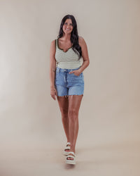 Sadie & Sage Taxi Lights Stripe Tank
