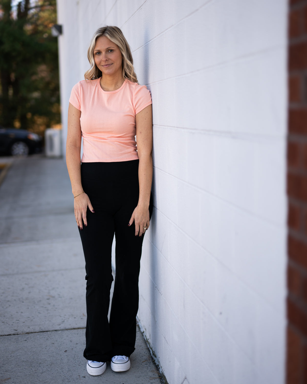 Free People Wait A Minute Baby Tee