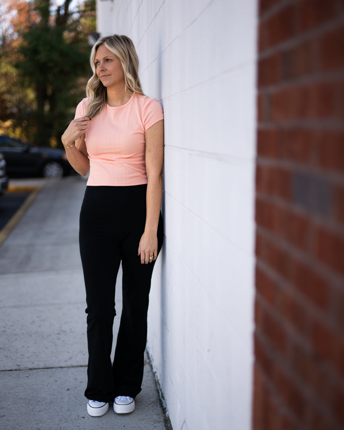 Free People Wait A Minute Baby Tee