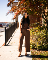 Modal Pintuck Elastic Waist Pants