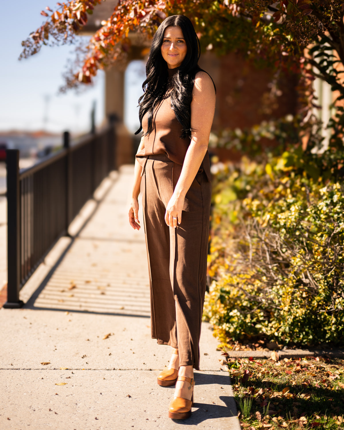 Modal Pintuck Elastic Waist Pants