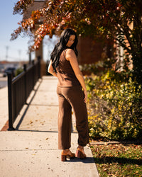 Modal Pintuck Elastic Waist Pants