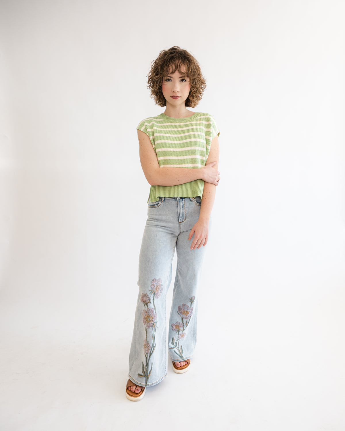 Fresh Start Stripe Sweater Top