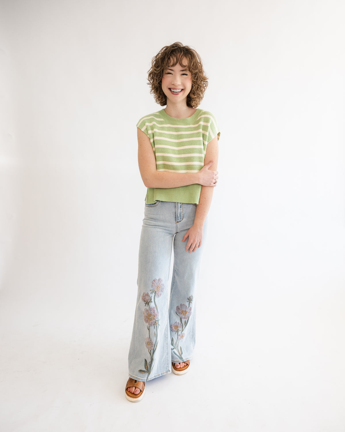 Fresh Start Stripe Sweater Top