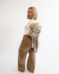 Times Changed Distressed Plaid