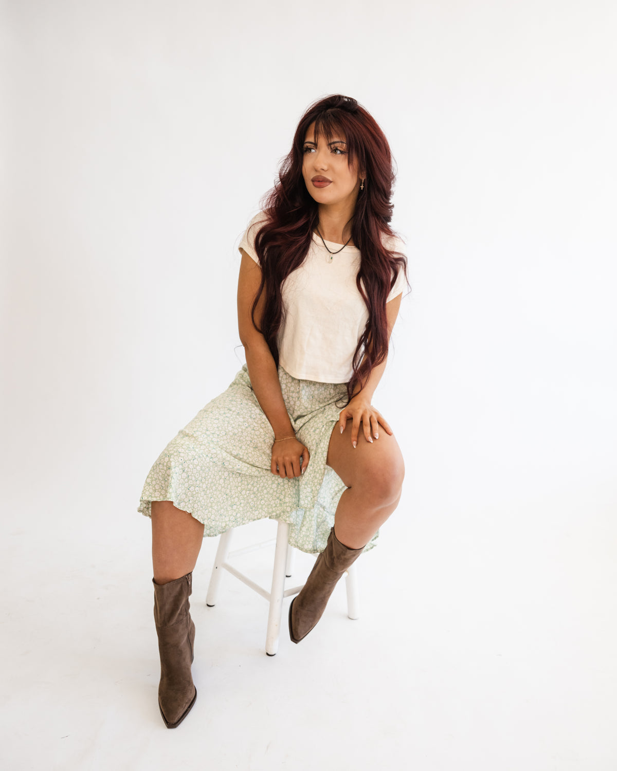 Feeling Feminine Midi Skirt