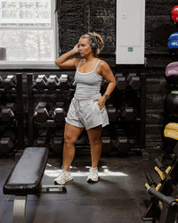 Free People Knockout Shorts in Grey