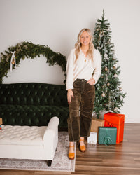 Vervet Velvet Stone Barrel Jeans