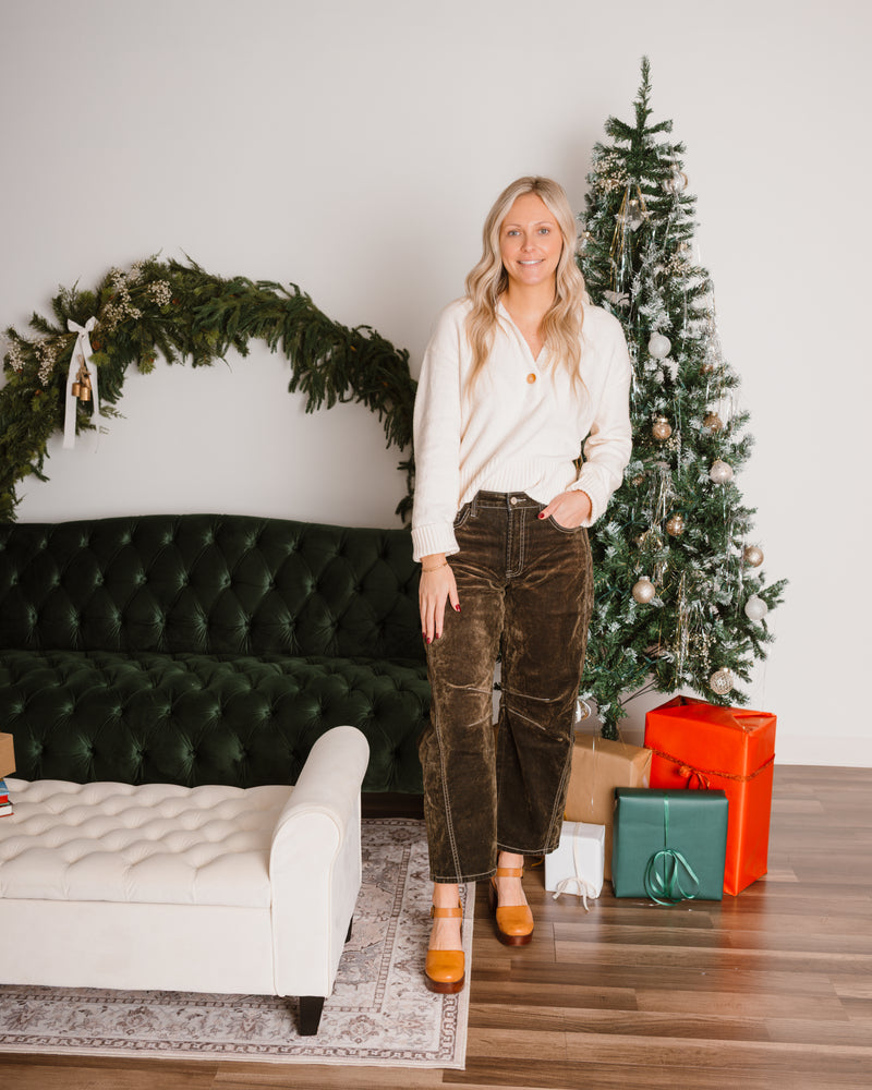 Vervet Velvet Stone Barrel Jeans