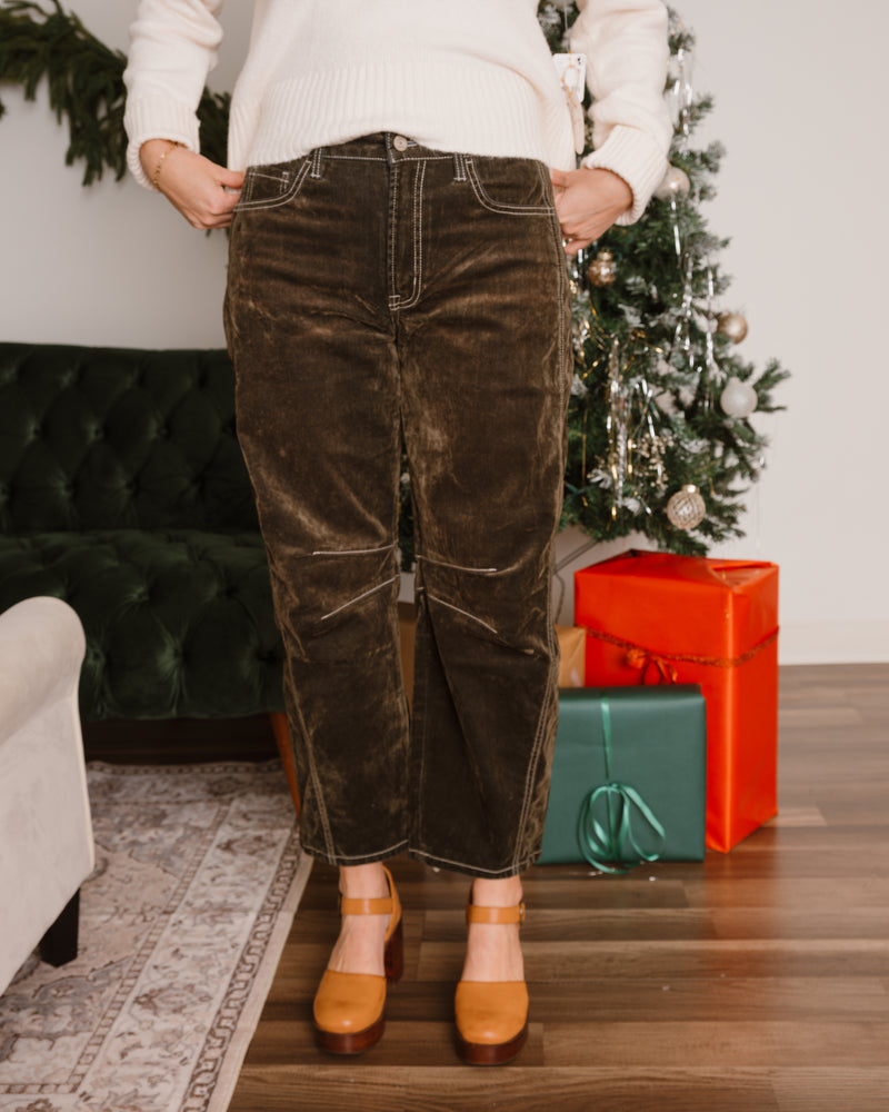 Vervet Velvet Stone Barrel Jeans