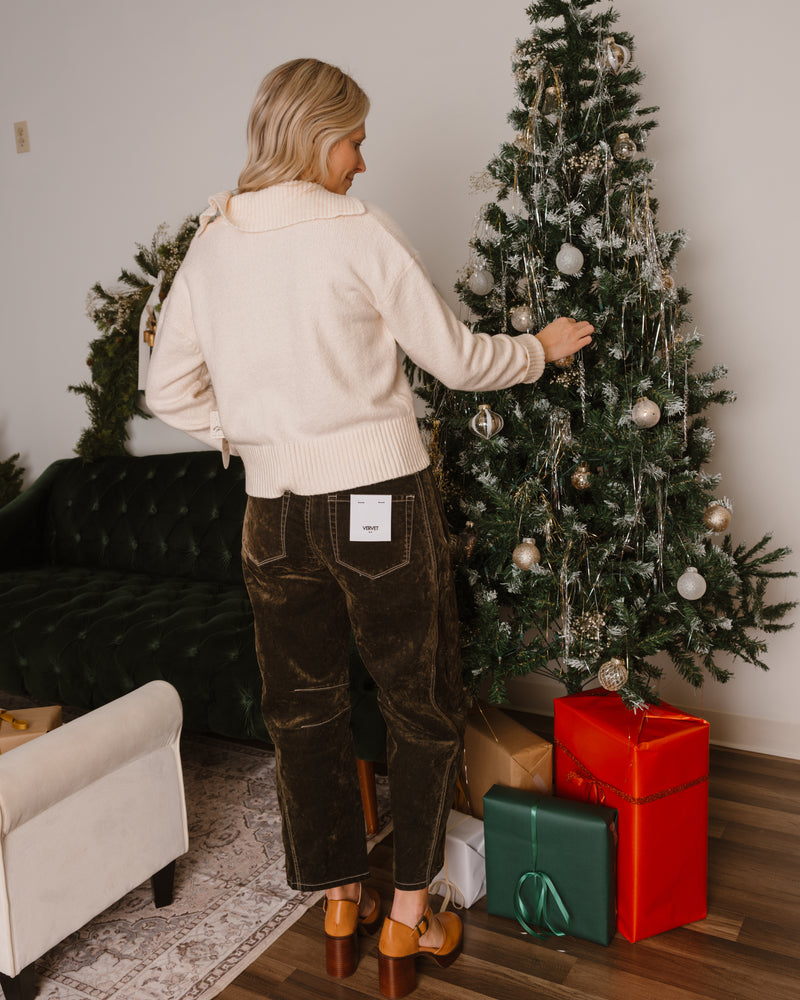 Vervet Velvet Stone Barrel Jeans