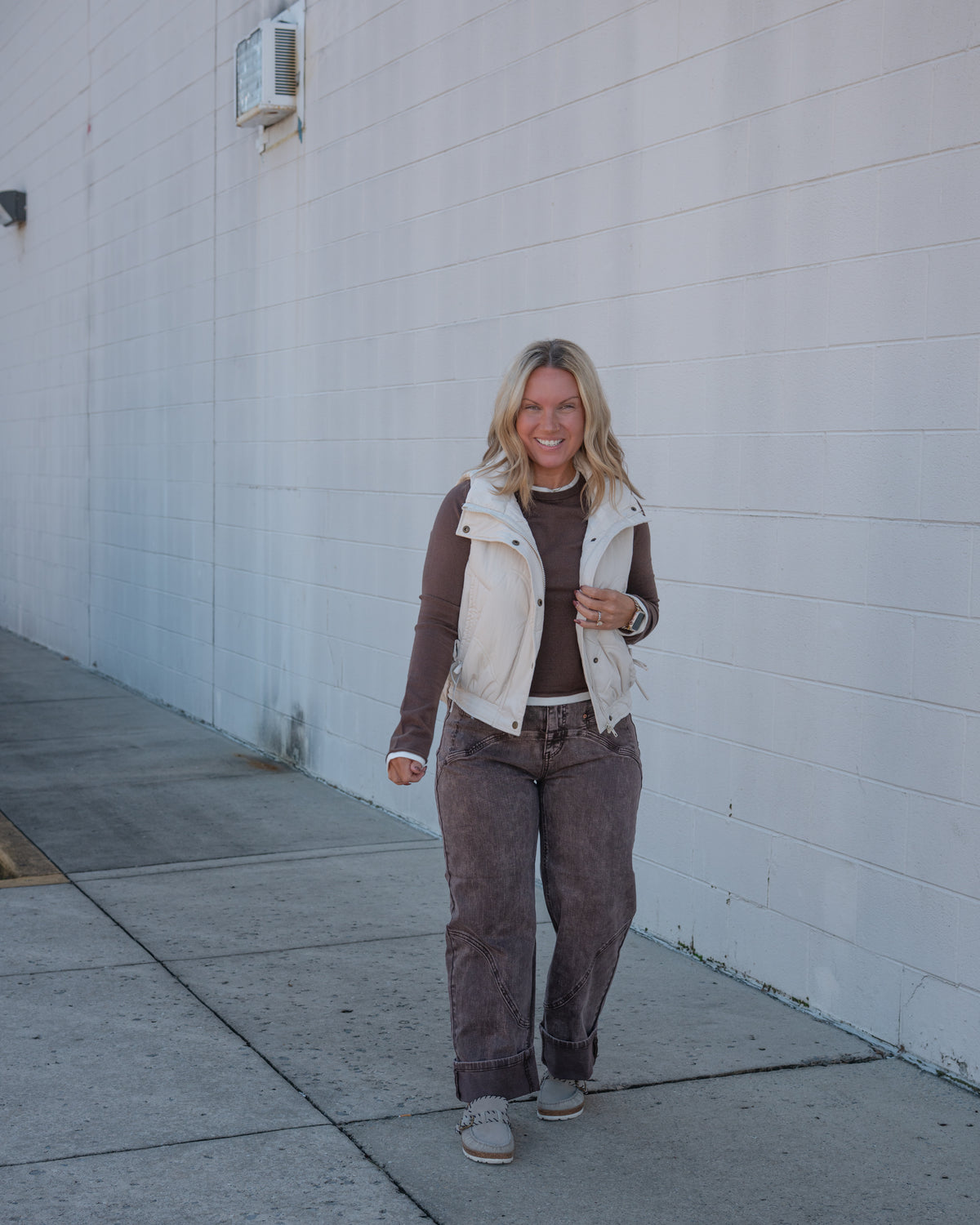 Quilted Collared Vest