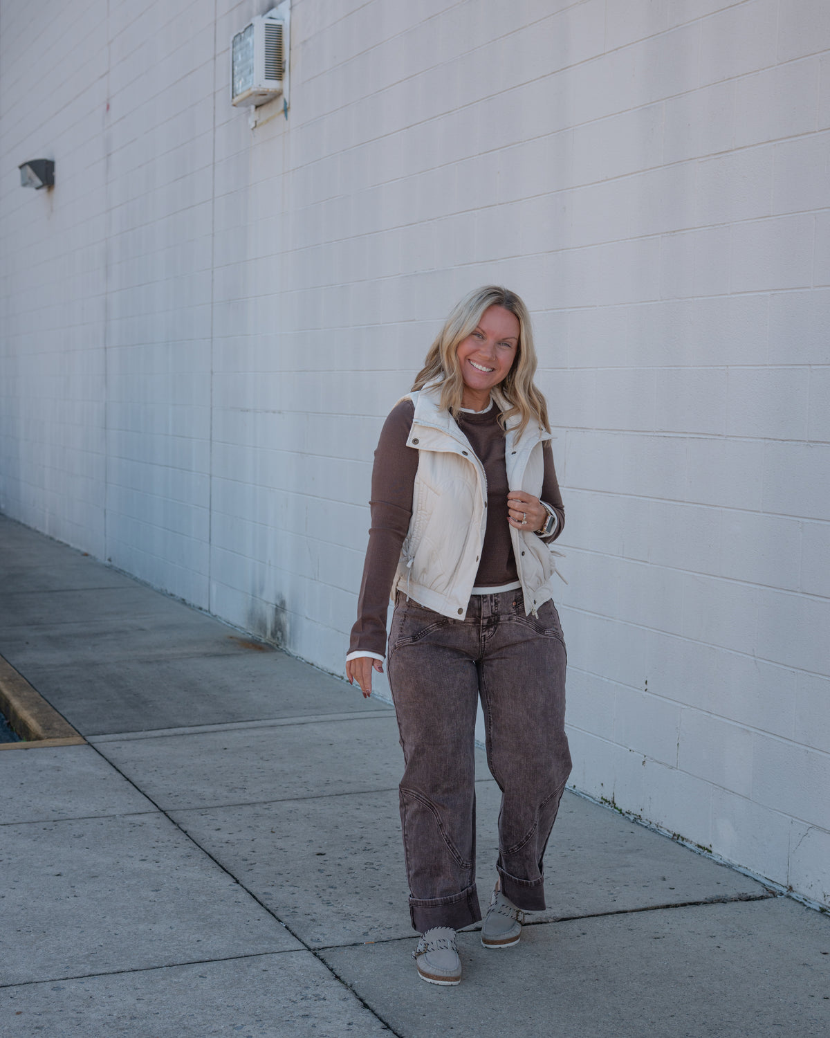 Quilted Collared Vest