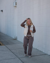 Quilted Collared Vest
