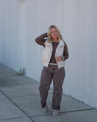 Quilted Collared Vest