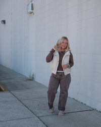 Quilted Collared Vest