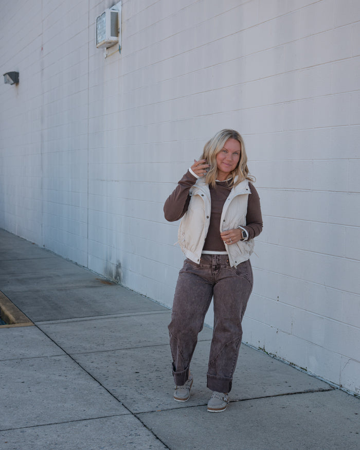 Quilted Collared Vest